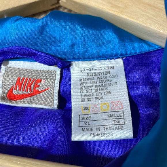 90s Nike Windbreaker Track suit men’s Large, purple/white/teal - Picture 7 of 14